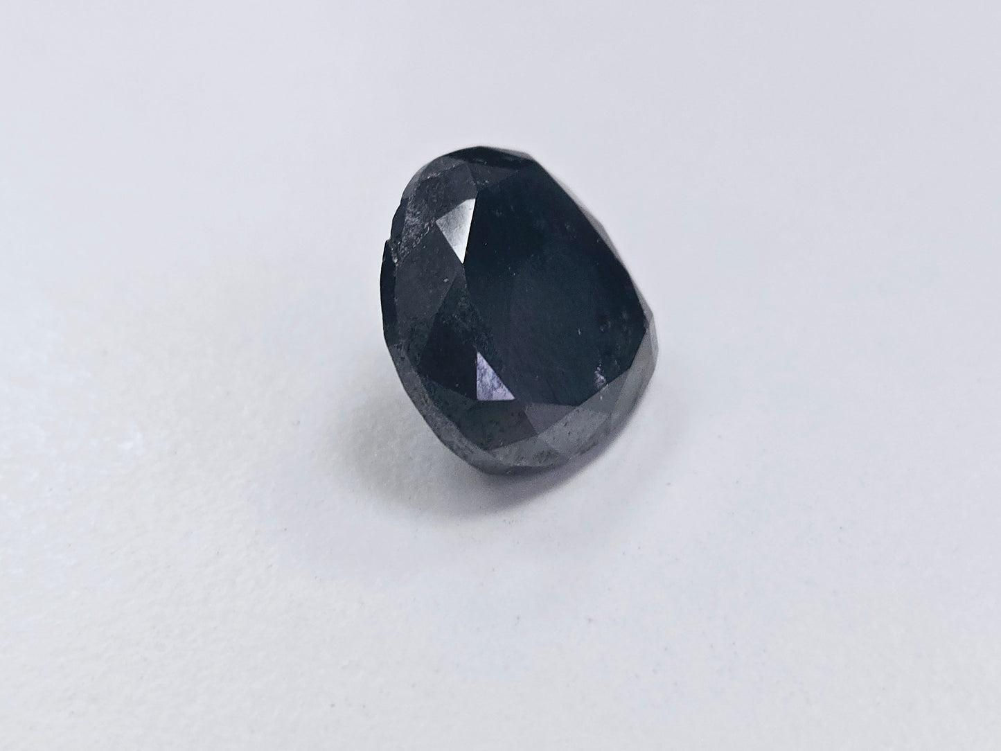 16.35 Carat Pear-Shaped Natural Black Diamond