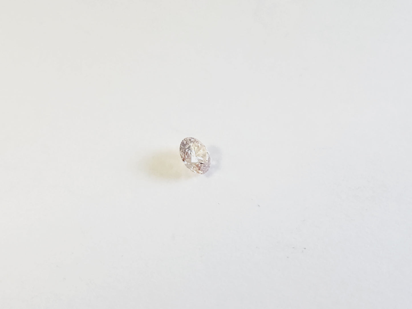 Argyle 0.16 Carat Natural Pink Champagne Round Shape Loose Diamond