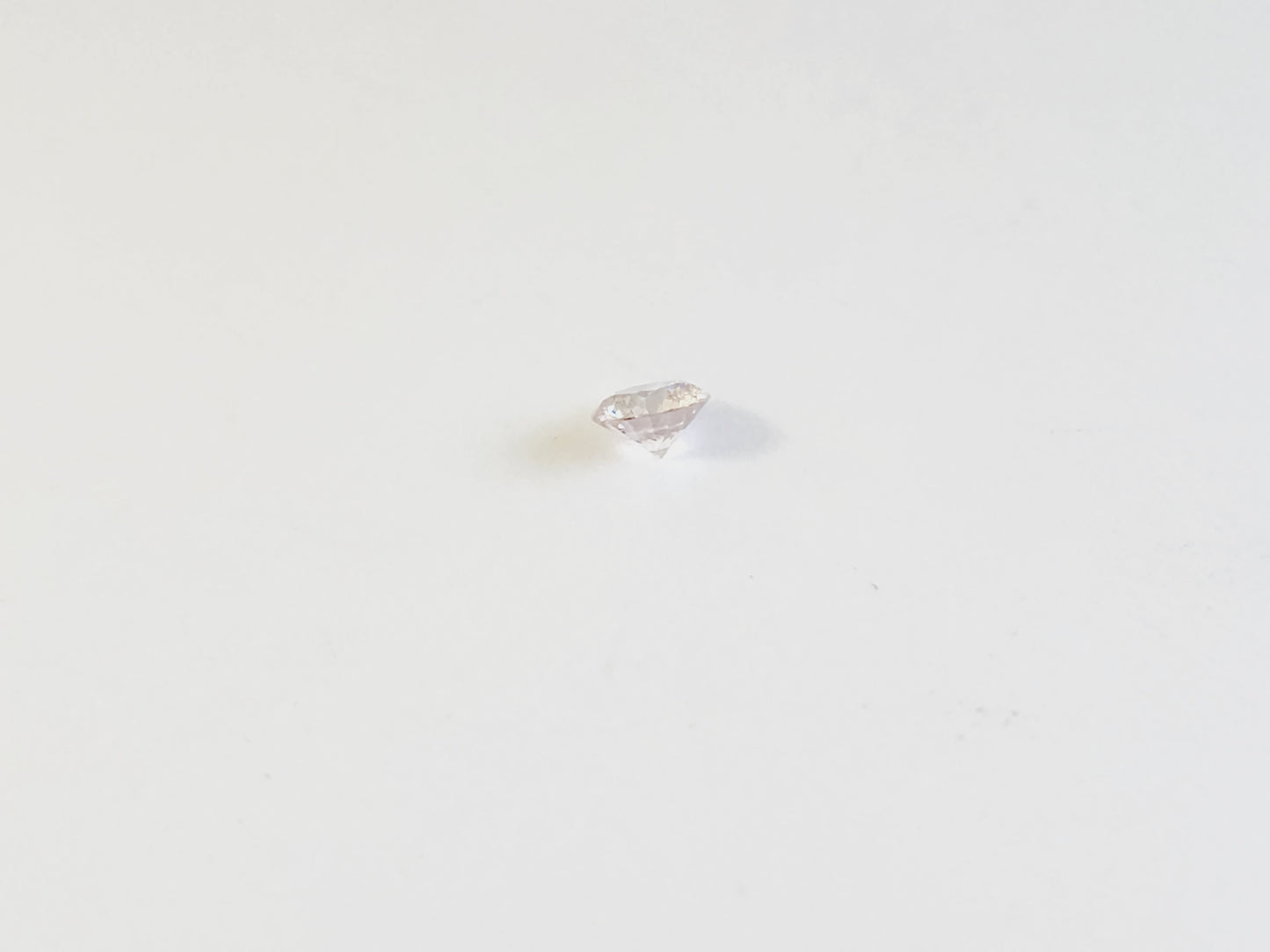 Argyle 0.16 Carat Natural Pink Champagne Round Shape Loose Diamond