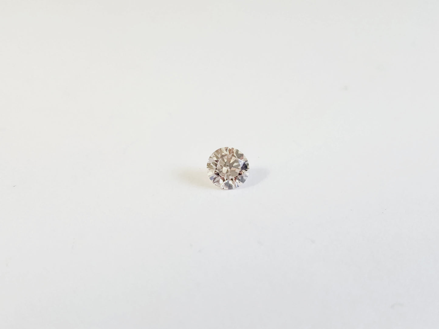 Argyle 0.16 Carat Natural Pink Champagne Round Shape Loose Diamond