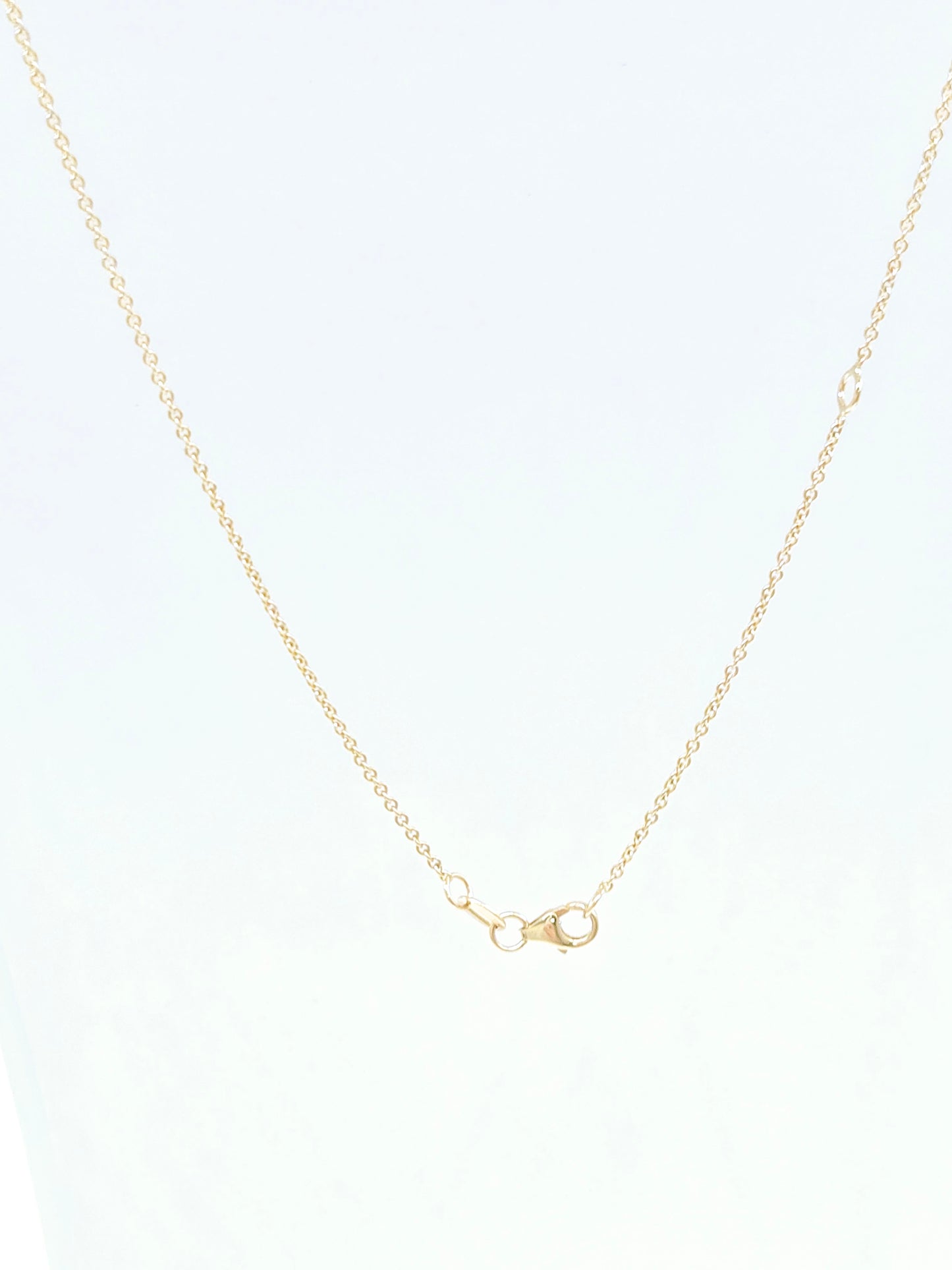 1.03 Carat Natural Illusion Setting Diamond Mini Necklace 19''