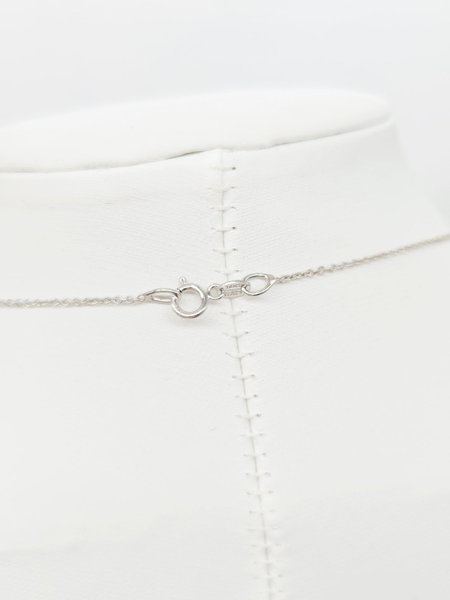 1.67 Carat Diamond Mini Tennis Necklace 14 Karat White Gold 18''