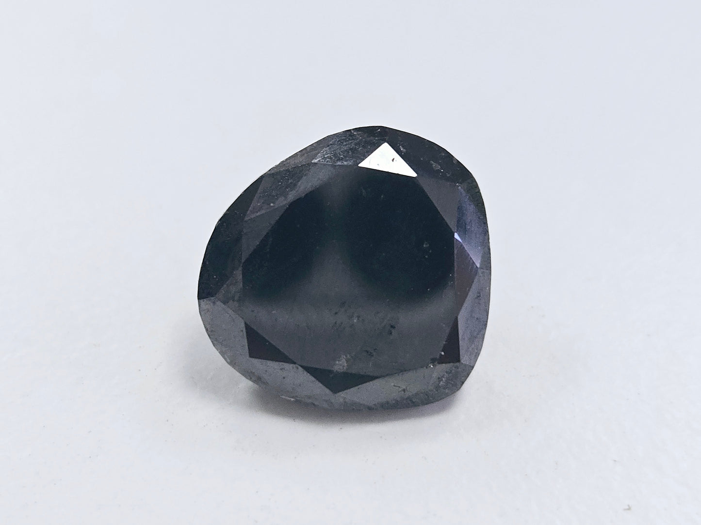 16.35 Carat Pear-Shaped Natural Black Diamond