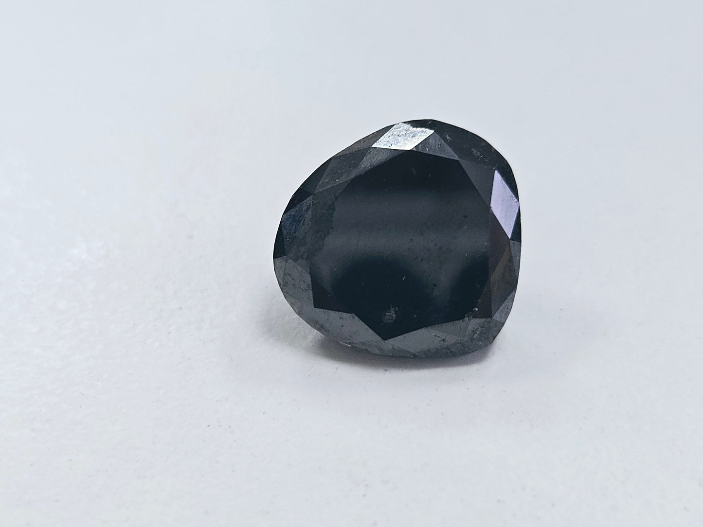 16.35 Carat Pear-Shaped Natural Black Diamond