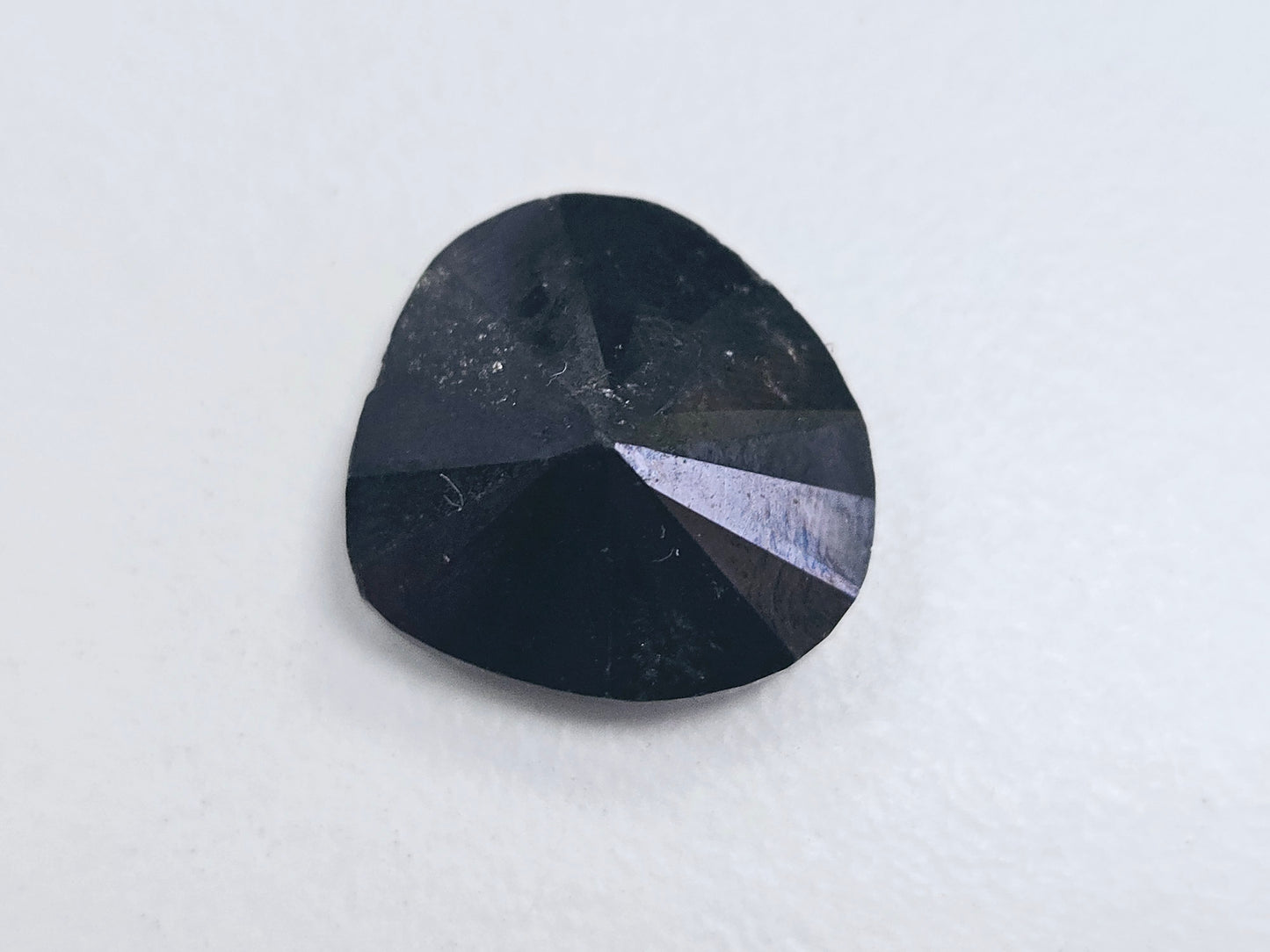 16.35 Carat Pear-Shaped Natural Black Diamond