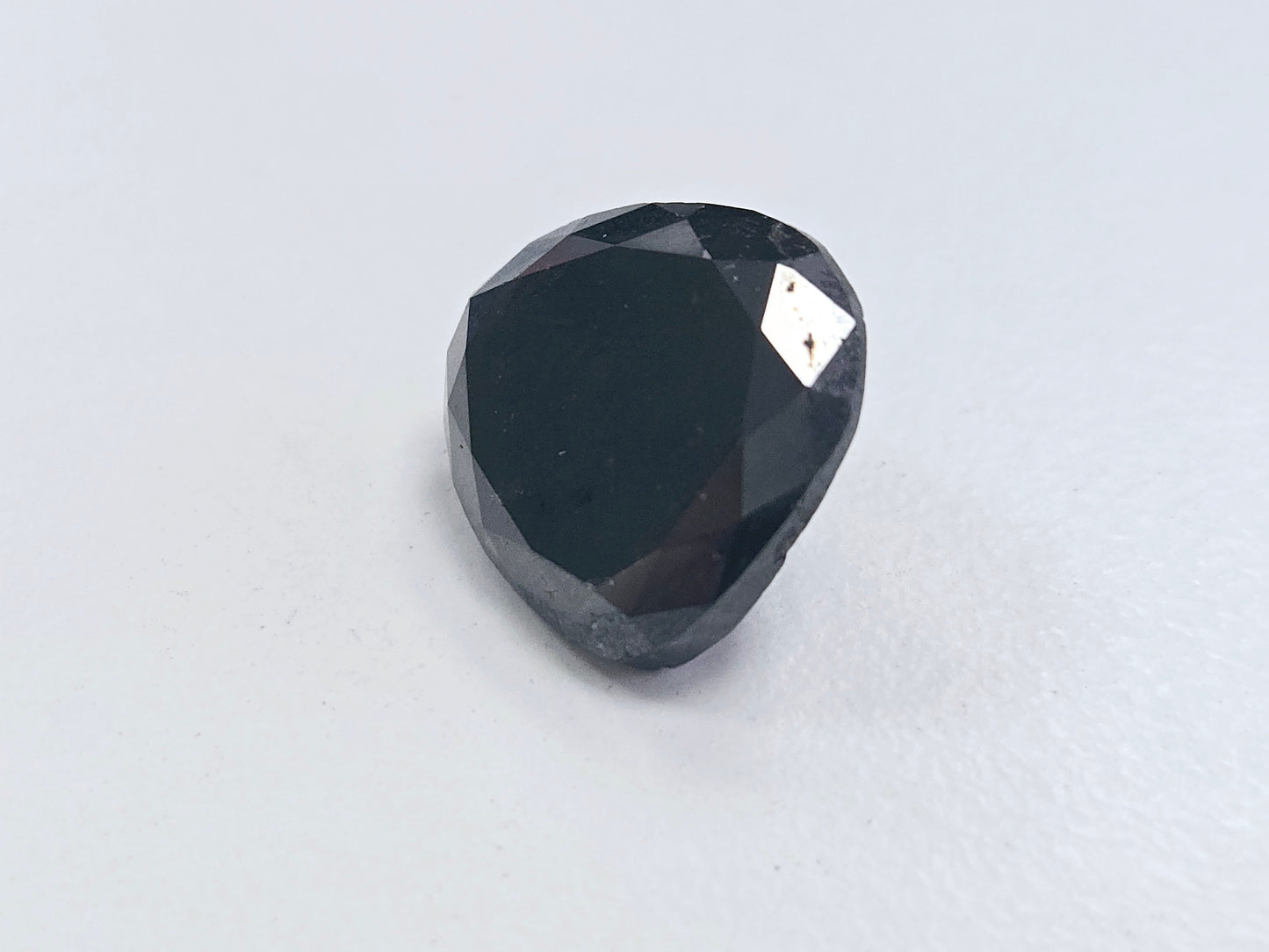 16.35 Carat Pear-Shaped Natural Black Diamond