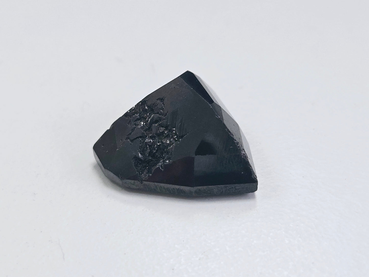 33.56 Carat Shield Shape Natural Black Diamond – Rare Collector’s Gem