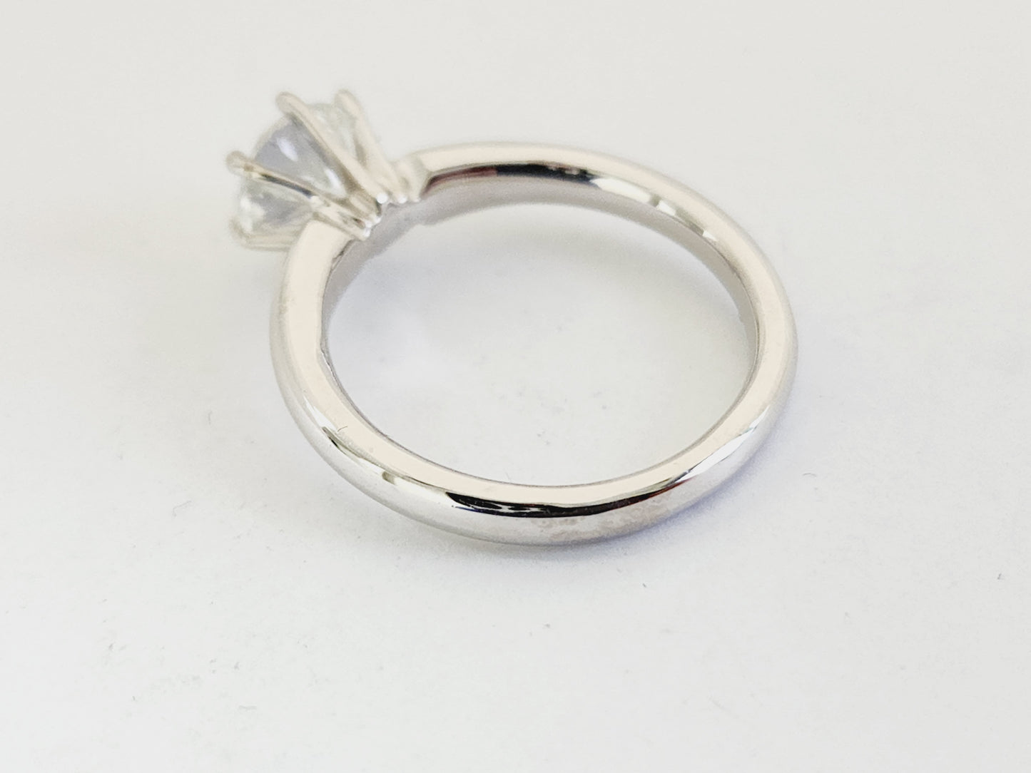 1.20 Carat Old European Cut Lab-Grown Diamond Solitaire Ring – 14K White Gold – IGI Certified – Size 6.5