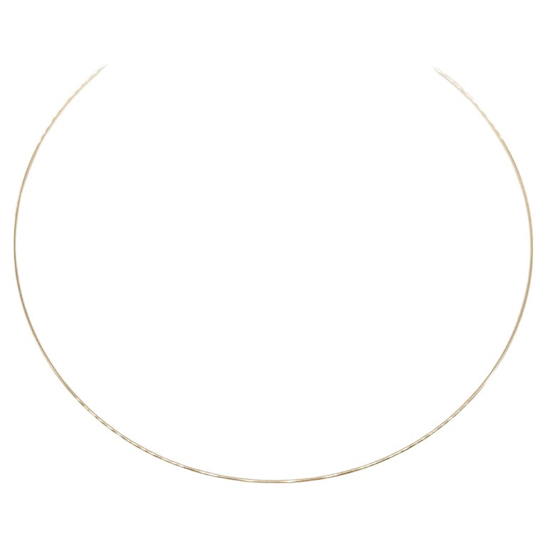 Elegant 14K Yellow Gold Choker Necklace – 16 Inch